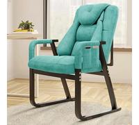 NMVAWIPT Sillón Moderno, Reclinable, For Dormitorios Y Habitaciones Pequeñas, Cómodo Sofá con Estructura De Metal Y Diseño Ergonómico.(Mint Green)