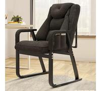 NMVAWIPT Sillón Moderno, Reclinable, For Dormitorios Y Habitaciones Pequeñas, Cómodo Sofá con Estructura De Metal Y Diseño Ergonómico.(Nero)