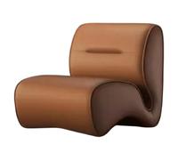 NMVAWIPT Sillón Orejero Compacto De Cuero Sintético Lujo con Estructura Acero Al Carbono For Estudio, Balcón Y Oficina(Twilight Orange)