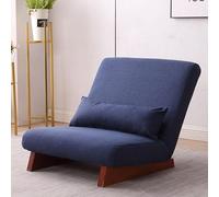 NMVAWIPT Sillón Plegable Individual con Otomana Reclinable, Complemento Ocasional For Sala De Estar(Chair=Navy)