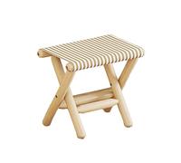 NMVAWIPT Taburete Plegable Pequeño De Madera Maciza, Portátil, Hecho A Mano, For Exteriores, For Cambiar Zapatos, Estilo Chino Ma Zha, Ideal For Sala Estar, Granja Y Ocio(Style 2,S)