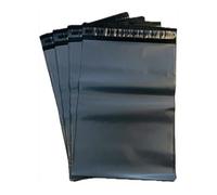 NN BARGAINS 10 bolsas de correo grises de 18 x 22 pulgadas, 100 % plástico reciclado, impermeables y resistentes al desgarro, sobres de polietileno autoadhesivos, bolsas postales para envío seguro, 18