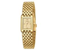 NN BEN NEVIS Relojes de oro para mujer, delicado reloj de mujer pequeño con correa de acero inoxidable, reloj cuadrado de cuarzo impermeable de lujo, herramienta de ajuste incluida, 04-Oro