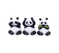 NN Designs Three Wise Pandas Bear Ornaments NUEVO
