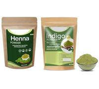 NN Indigo Powder Organic For Hair + Florecer Henna Powder For Hair | Mehandi | Henna and Indigo Powder Combo | Hair Colour | Men And Women- Each 100 Grams