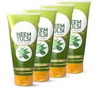 NN Neem Tulsi - Limpiador facial para piel limpia y fresca con ingredientes naturales para uso diario, 100 g (paquete de 4)