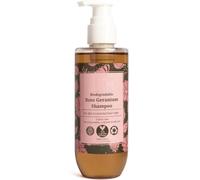 NN Rose Geranium Shampoo with Niacinamide & Vitamin E | Dry to Normal Hair Types | Sulphate & Paraben free | Biodegradable, Organic | (210 g)