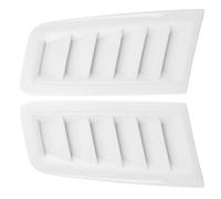 NNBINK Automóvil Rejillas Ventilación Capó 2 Rejillas Ventilación para Capó Coche Rejilla Entrada Aire Exterior Decoración Compatible con Ford para Focus RS MK2(White)