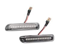 NNBINK Luces Espejo Lateral Compatible con BMW para E46 para Sedán Compacto Convertible Coupe para Wagon 1998-2003 2004 2005 Luz De Señal De Giro Intermitente De Marcador Lateral De Coche(2)