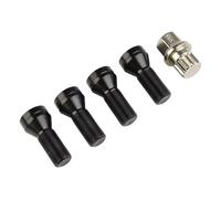 NNBINK Tornillos De Rueda Compatible con Mini para Cooper para R56 Hatchback 2006-2013 4 Piezas M14*1.25/M12*1.5 Pernos De Bloqueo De Rueda De Coche Tuercas Llave Acero Inoxidable OEM:36136776076