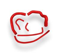 NNBINK Tubería de radiador Auto Compatible con Jeep para Cherokee XJ 4.0L 1991-2001 6 Piezas Manguera Refrigerante del Radiador Automóvil Manguera Superior E Inferior Tubo(Red)