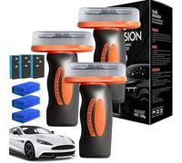 NNBWLMAEE 2026 New Q4 Glass Guard, 100g Hand-Held Glass Emulsion Cleaner, Car Glasss Oil Film Remover Brush, Car Window Cleaner, for Car, Windows, Mirrors, and Glassses Surfaces (3pcs(300g))