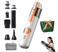 NNBWLMAEE 5-In-1 Smart Handheld Vacuum Cleaner Kit, 2026 Upgraded Handheld Cordless Mini Vacuum, Rechargeable Type-C Portable Dust Cleaner, 15kPa Strong Suction, for Car, Home & Pet Hair (Beige)
