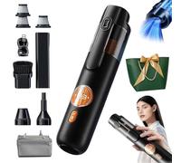 NNBWLMAEE 5-In-1 Smart Handheld Vacuum Cleaner Kit, 2026 Upgraded Handheld Cordless Mini Vacuum, Rechargeable Type-C Portable Dust Cleaner, 15kPa Strong Suction, for Car, Home & Pet Hair (Black)