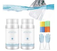 NNBWLMAEE Agente reductor de ropa blanca para el hogar, agente reductor de ropa blanca, blanqueador de ropa blanca, removedor de manchas para ropa, removedor de manchas de aceite de ropa (2 unidades)