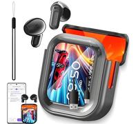NNBWLMAEE Auriculares Ne20, auriculares inalámbricos Ne20 Bluetooth V6.0 - 140 idiomas Ai traductor en tiempo real, LCD táctil, estéreo HD, AudíFonos Bluetooth Traductores inalámbricos, para viajes y