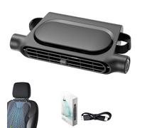 NNBWLMAEE Car Backseat Fan with 3 Speeds, Car Fan for Driver and Passenger's Seat Usb Cooling Fans for Backseat, Sedan, SUV, Truck, RV & Vehicles (Black)