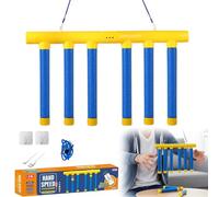 NNBWLMAEE Catching Sticks Games, Reflective Drop Stick Challenge Game Set, Upgrade Reflex Challenge Game, 3 Adjustable Speeds, Reaction Training Toy for Kids, Adults (Blue-USB)