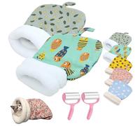 NNBWLMAEE Cozy Pet Nest for Cats and Dogs, 360° Warm Semienclosed Soft Plush Pet Sleep Bags, Soft Comfort Plush Cat Sack Winter (B-1)