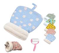 NNBWLMAEE Cozy Pet Nest for Cats and Dogs, 360° Warm Semienclosed Soft Plush Pet Sleep Bags, Soft Comfort Plush Cat Sack Winter (A-3)