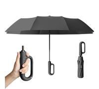 NNBWLMAEE Creative Ring Buckle Windproof Reinforced Umbrella, Ring Buckle Automatic Umbrella with Carabiner Handle, Dual-Rib Structure, Upf 50+ Shade, Windproof, Waterproof, for Rain & Shine (B1)