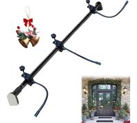 NNBWLMAEE Garland Hanger for Front Door, Wreath Hanger Adjustable for 32"- 80" Doors, Heavy Duty Christmas Halloween Decoration Holder for Wreaths, Lights & More, No Screws, Drilling (31.5-66.93in)