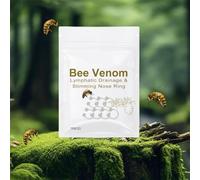 Nnbwlmaee GGPM - Anillo de nariz para drenaje linfático y adelgazamiento de veneno de abeja, anillo de nariz de veneno de abeja GGPM, anillo de nariz de drenaje linfático de veneno de abeja (7 piezas)
