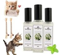 NNBWLMAEE Herbal Cat Joy, Spray de Hierbas Kitty Joy para Alivio del Estrés y la Ansiedad del Gato, Espacio de Vida Feliz para Tu Gato (3 Piezas)