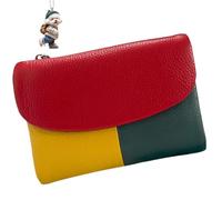 NNBWLMAEE Joyfullygo Wallet, Unisex Pebble Leather Wallet, with Credit Card Holder, Coin Holder & Cash Slots, Soft Small, Waterproof, Large Capacity (A)