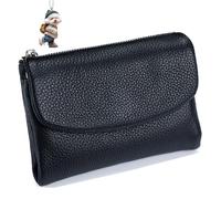 NNBWLMAEE Joyfullygo Wallet, Unisex Pebble Leather Wallet, with Credit Card Holder, Coin Holder & Cash Slots, Soft Small, Waterproof, Large Capacity (L)