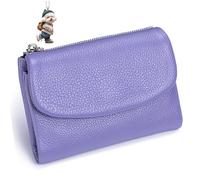 NNBWLMAEE Joyfullygo Wallet, Unisex Pebble Leather Wallet, with Credit Card Holder, Coin Holder & Cash Slots, Soft Small, Waterproof, Large Capacity (Y)