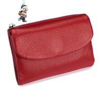 NNBWLMAEE Joyfullygo Wallet, Unisex Pebble Leather Wallet, with Credit Card Holder, Coin Holder & Cash Slots, Soft Small, Waterproof, Large Capacity (M)