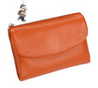 NNBWLMAEE Joyfullygo Wallet, Unisex Pebble Leather Wallet, with Credit Card Holder, Coin Holder & Cash Slots, Soft Small, Waterproof, Large Capacity (E)