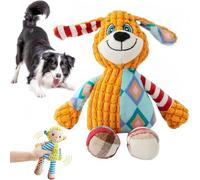 NNBWLMAEE Juguete de peluche inmortal chirriante para masticadores agresivos, juguete de peluche inmortal, cerdo robusto invencible, hecho para tus masticadores pesados (perro)