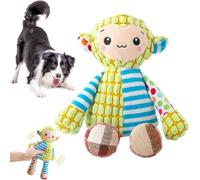 NNBWLMAEE Juguete de peluche inmortal chirriante para masticadores agresivos, juguete de peluche inmortal, cerdo robusto invencible, hecho para tus masticadores pesados (oveja)