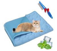 NNBWLMAEE Kittra Cooling Mat for Cats, Comfortable and Breathable Cooling Bed for Cat, Foldable Pet Coolings Pad, Washable Summer Pet Blanket with 3 Layer System Instant Cool Cats Dogs (D,XXL)