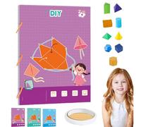 NNBWLMAEE Koyoata Pull String 3D Geometry Learning Book, Boutiquefortun Toy Geometry Workbook, Geometrys for Beginners with 9/12/15 Solids Geometric Models with Safe Braided Rope Design (A)