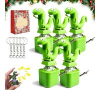 NNBWLMAEE Lizard Button, Lizard Keychain with Rechargeable LED Light & Realistic Croak, Lizards Push & Click Keychain, Portable Stress Reliever for Anxiety & Sensory Fun (5pcs)