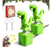 NNBWLMAEE Lizard Button, Lizard Keychain with Rechargeable LED Light & Realistic Croak, Lizards Push & Click Keychain, Portable Stress Reliever for Anxiety & Sensory Fun (2pcs)