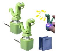 NNBWLMAEE Lizard Keychain Sound, LED Light Lizard Button Keychain, Portable Funny Stress Relief Gadget, Rechargeable Keychains Stress Reliever for Anxiety & Sensory Fun (A2)