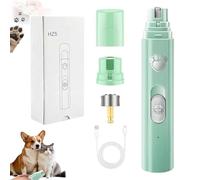 NNBWLMAEE Nail Trimmer, Dog Nail Grinder, USB Rechargeable, Zero Ouch, for All Dogs & Cats, Pet Paws Grooming Smoothing Tool (Green)