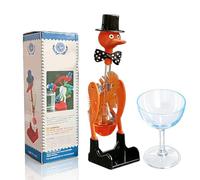 NNBWLMAEE Novelty Drinking Water Bird Toy, Perpetual Motion Bobbing Glass Duck - Fun Desk Decor, Educational Science Ornament & Stress Relief Toy for Home & Office, Creative Prank Gift (D-2)