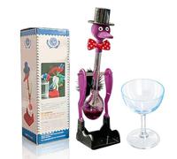 NNBWLMAEE Novelty Drinking Water Bird Toy, Perpetual Motion Bobbing Glass Duck - Fun Desk Decor, Educational Science Ornament & Stress Relief Toy for Home & Office, Creative Prank Gift (A-2)