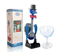 NNBWLMAEE Novelty Drinking Water Bird Toy, Perpetual Motion Bobbing Glass Duck - Fun Desk Decor, Educational Science Ornament & Stress Relief Toy for Home & Office, Creative Prank Gift (C-2)