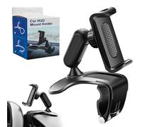 NNBWLMAEE Pixiwish Phone Holder, 2025 New Universal 360° Degree Rotatable Car Dashboard Phone Holder Mount [Upgrade Clip Never Fall], for 4 to 7" Smartphones (1pcs)