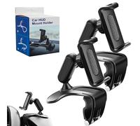 NNBWLMAEE Plixorahub Phone Holder, 2025 New Universal 360° Degree Rotatable Car Dashboard Phone Holder Mount [Upgrade Clip Never Fall], for 4 to 7" Smartphones (2pcs)