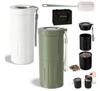 NNBWLMAEE Portable Sunflower Seed Spit Cup with Shell Storage, Sunflower Seed Cups to Spit in, 2-in-1 Seeds Holder & Shell Disposal Container, Snack Containers for Outdoor, Travel, Car (Green+White)