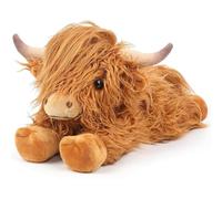 NNBWLMAEE Weighted Highland Cow Plush, 55cm Soft Sensory Stuffed Animal Pillow for Anxiety Relief, Cute Highland Cow Decor, Weighted Stuffed Animal Highlands Cows Gifts for Women, Girls, Kids