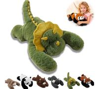 NNBWLMAEE Weighted Panda Stuffed Animal, Weighted Plush Animals for Kids & Adults - Panda Teddy Bear Dinosaur Stuffed Toys, for Anxiety Relief & Sleep Support (30cm,Dinosaur)