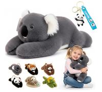NNBWLMAEE Weighted Panda Stuffed Animal, Weighted Stuffed Animal, Weighteds Animals for Kids & Adults, Pandas Teddy Bear Dinosaur Stuffeds Toys, for Anxiety Relief & Sleep Support (25.6in,Koala)
